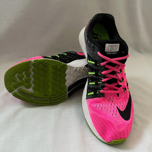Nike Womens Air Zoom Elite 8 Running Shoe Pink Blast Size 8.5 - Picture 4 of 5